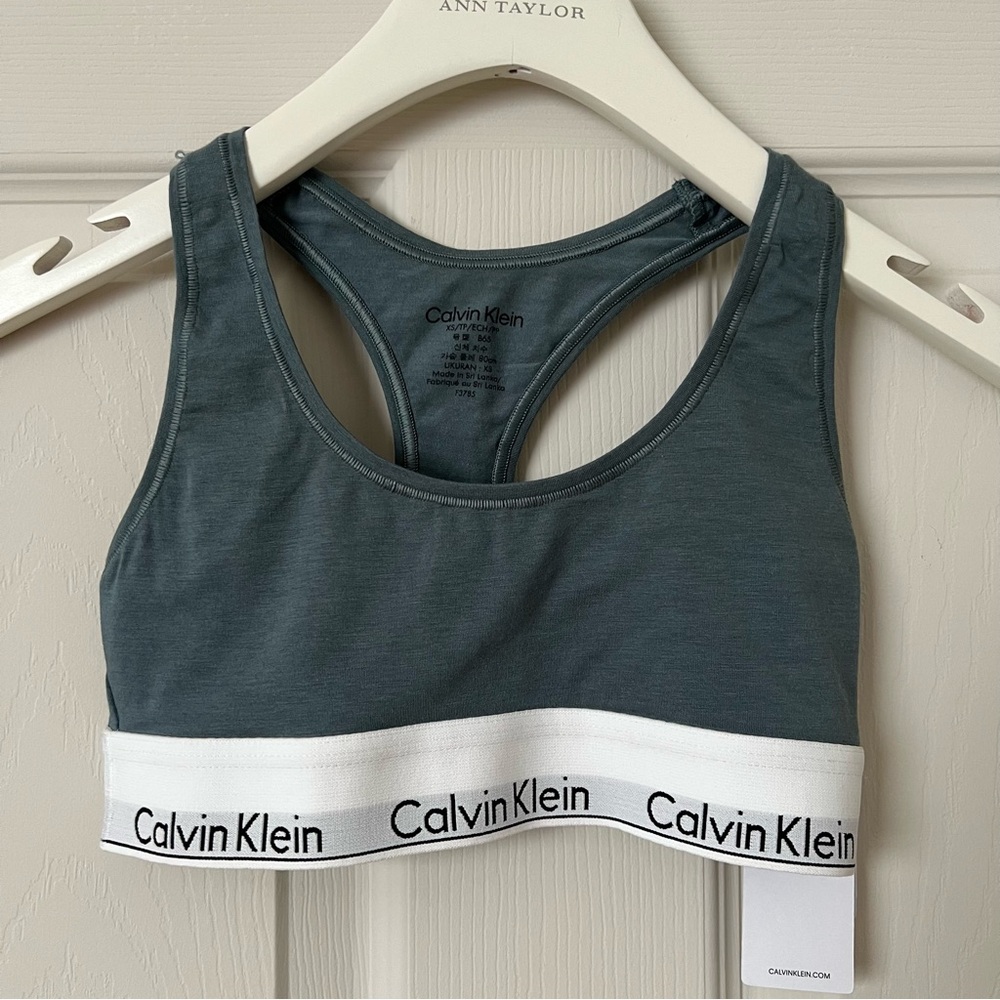 Calvin Klein Dark Gray Sports Bra